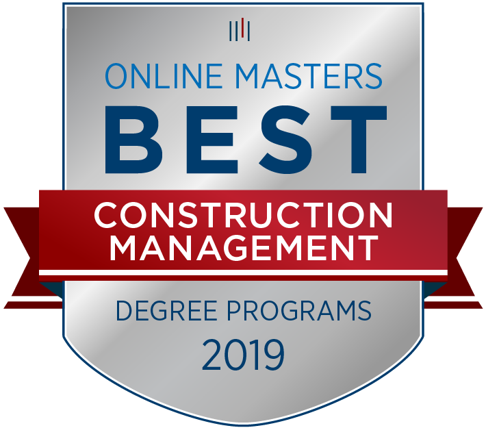 Online Masters Best Construction Management Degree Program Badge