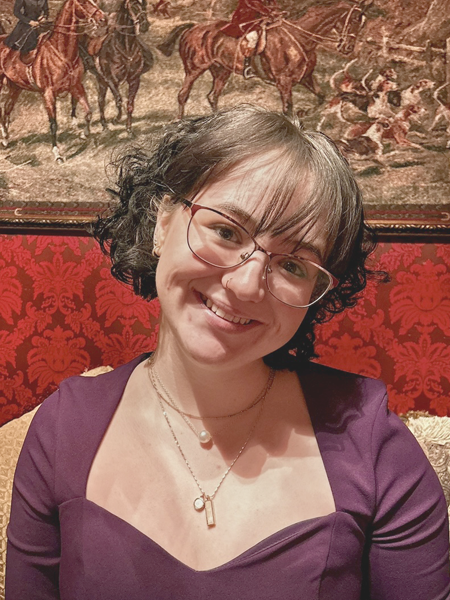 ellie walton, woman with short hair and glasses